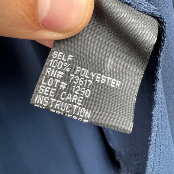 David's Bridal 2 Piece Navy Blue Beaded Mother of the Bride Dress 20WP - Picture 7 of 11